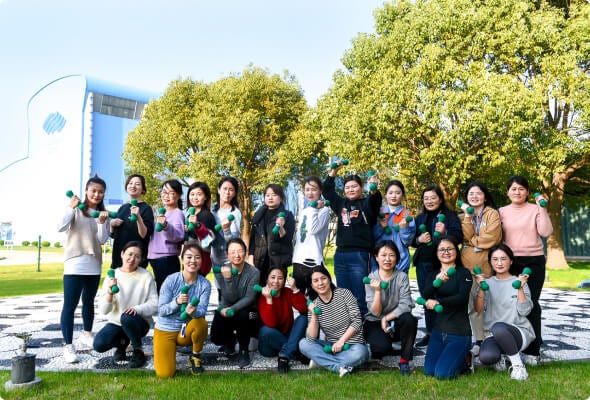 Coated Steel Suzhou team photo for health and wellbeing in China